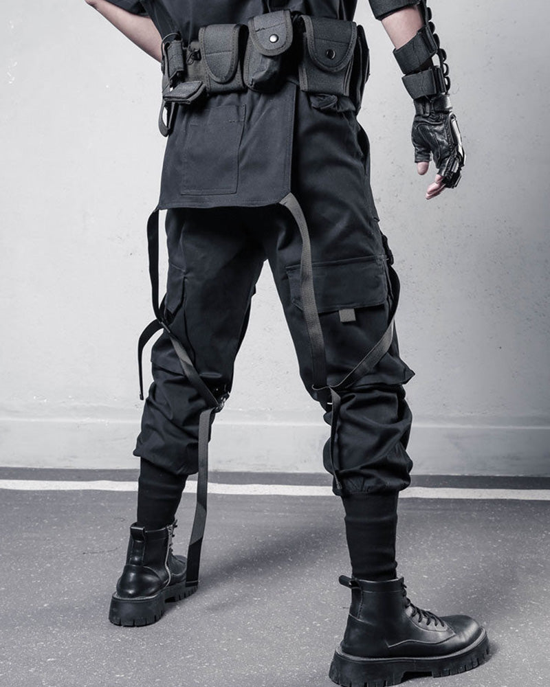 Tactical Strap Techwear Cargo Pants