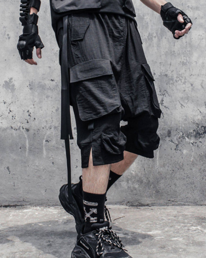 Drop Crotch Techwear Short
