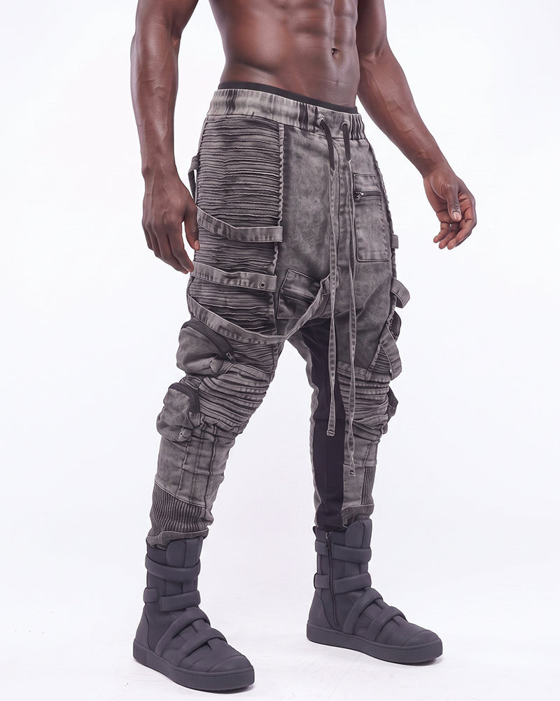 Wasteland Distressed Deconstructed Cargo Pants