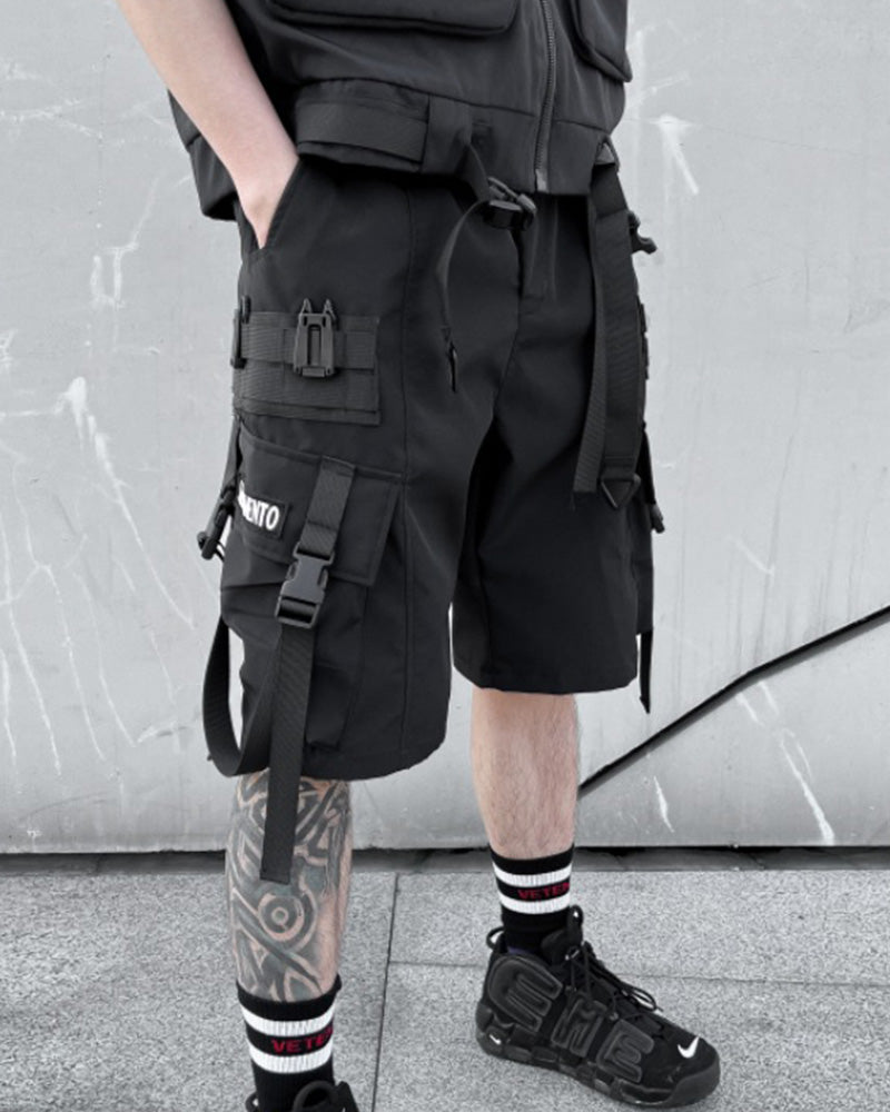 Techwear Multi-Pocket Cargo Shorts