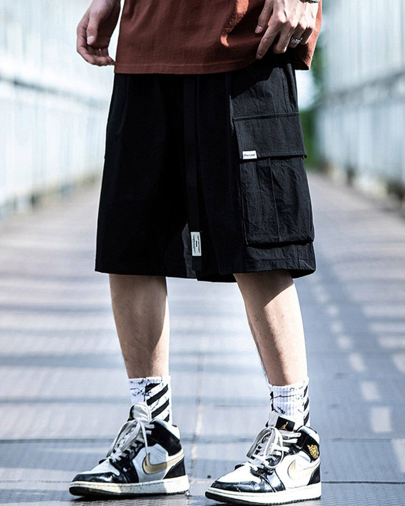 Techwear Utility Cargo Shorts