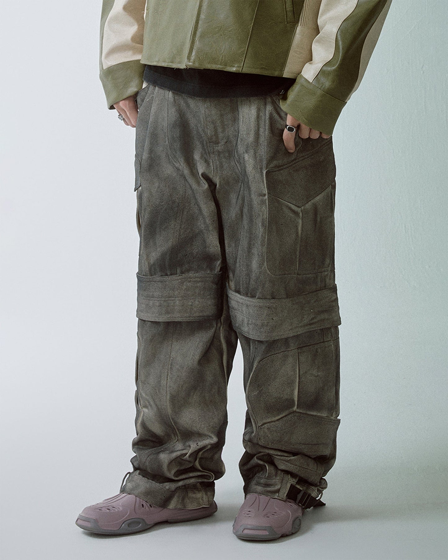 Retro Dirty Fit Double-Knee Cargo Pants
