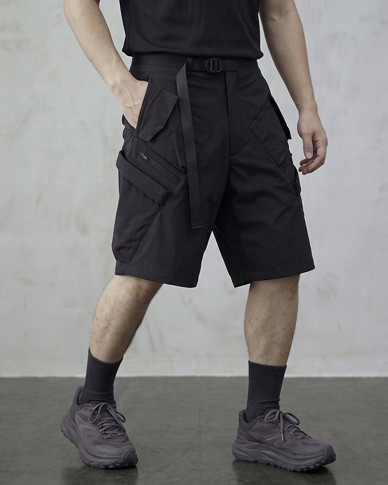 Water-Repellent Techwear Shorts