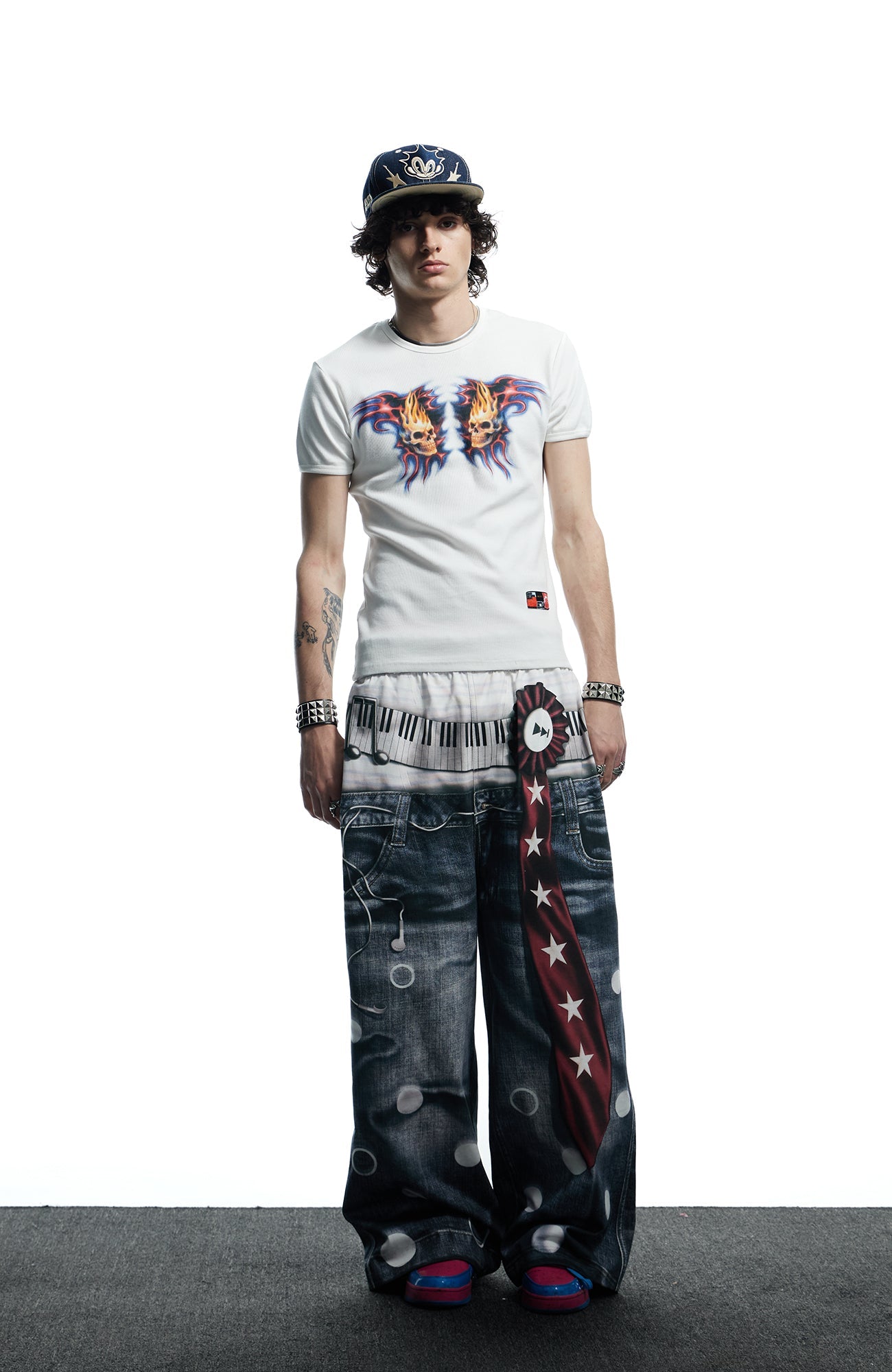 Playful Print Baggy Trousers