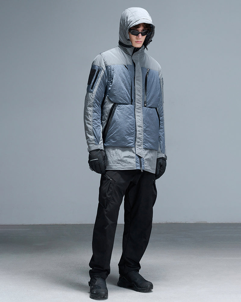 Asymmetric-Zip Soft-Shell Water-Repellent Cavalry Straight Pants