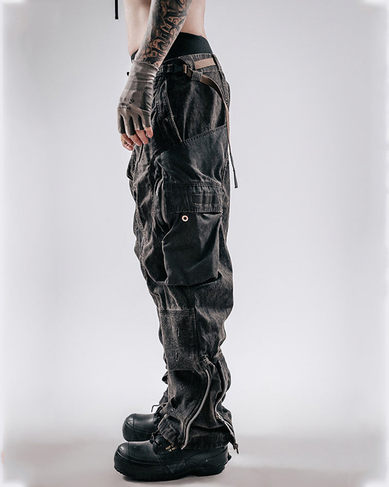 Post-Apocalyptic Distressed Wasteland Tactical Cargo Pants