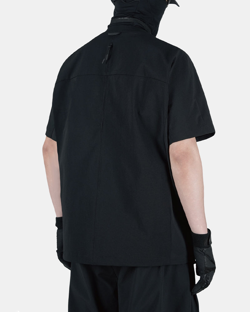 Magnetic Quick-Release Collar Zip Techwear Short-Sleeve Jacket