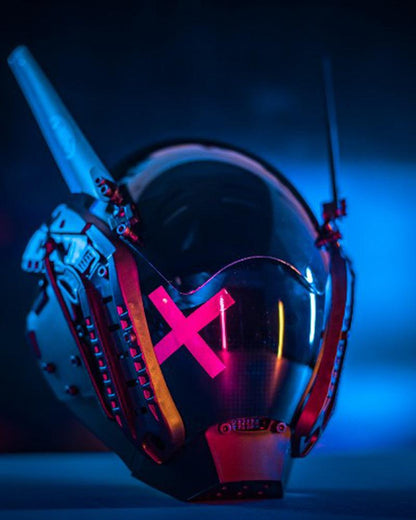 Futuristic Wing Cyberpunk Helmet Mask