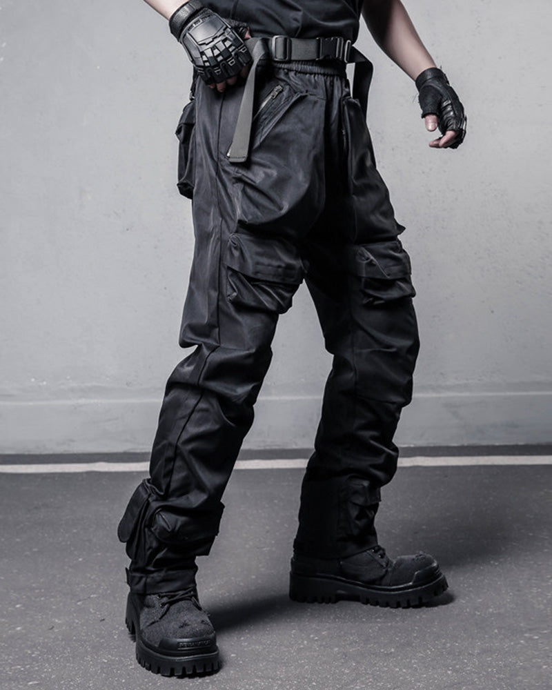 Tactical Multi-Pocket Straight-Leg Cargo Pants