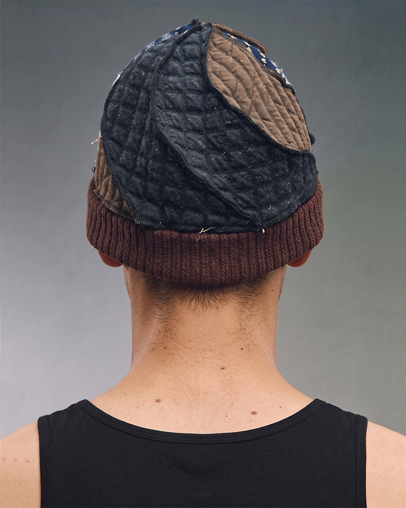 Wasteland Patchwork Thermal Knitted Hat