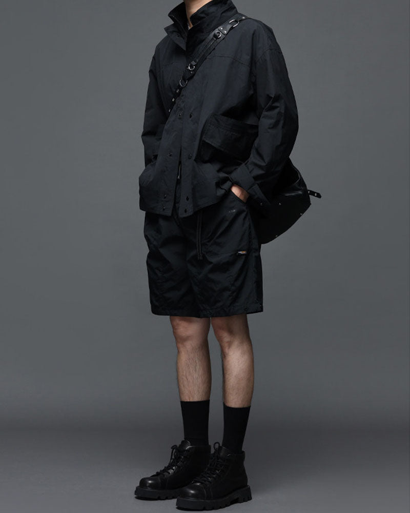 Modern Japanese Techwear Utility Cargo Shorts