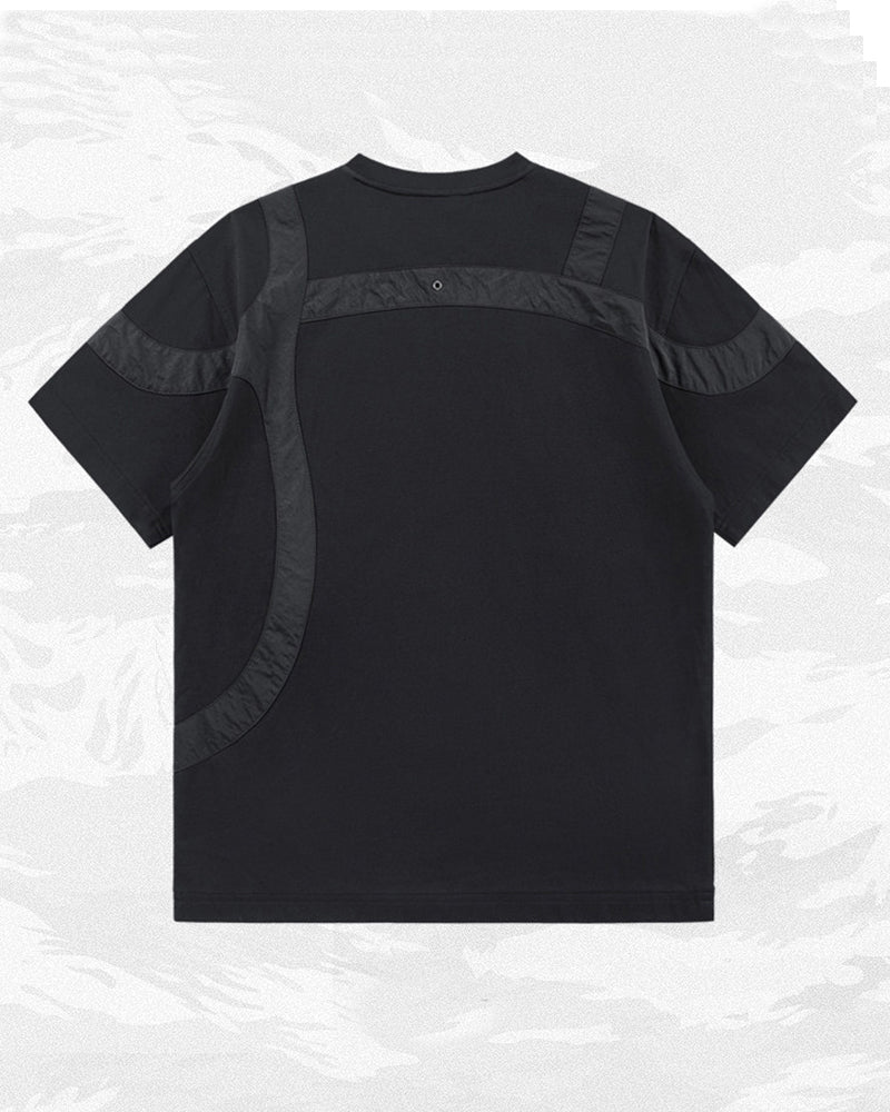 Techwear Color-Block Patchwork Tactical T-Shirt