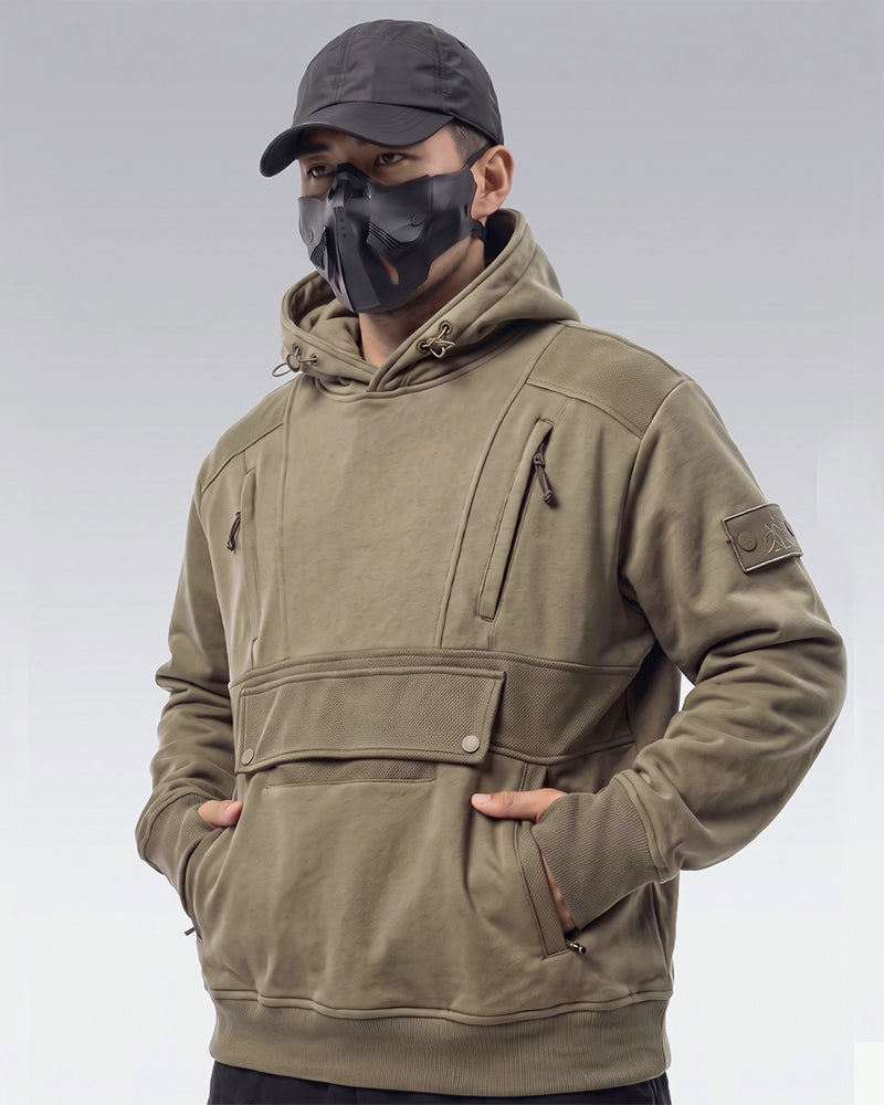 Tactical Multi-Pocket Mask Hoodie