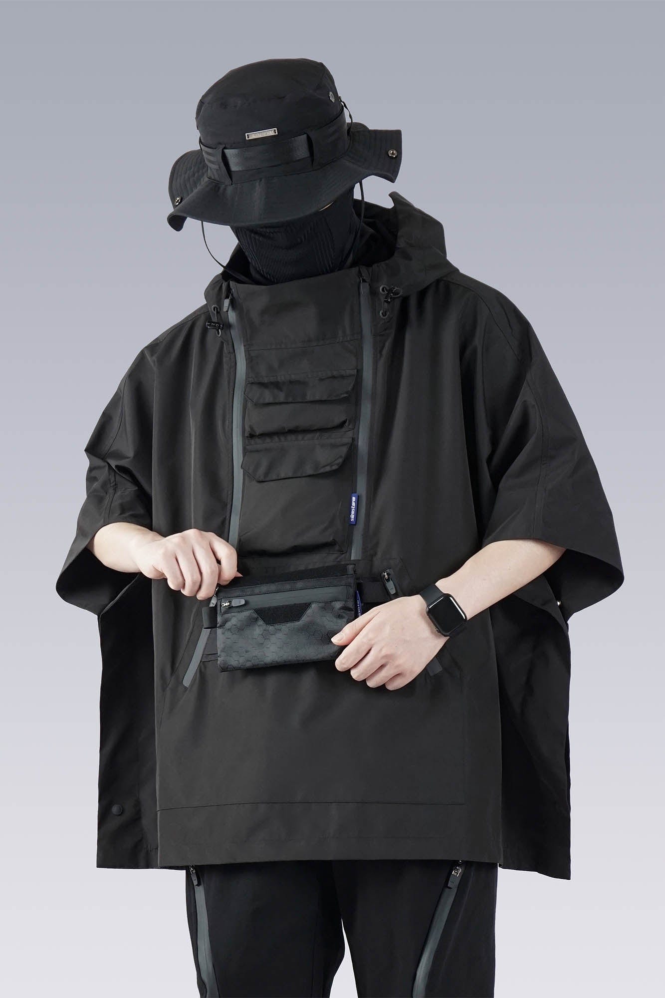 Tactical Drawstring Wide-Brim Bucket Hat