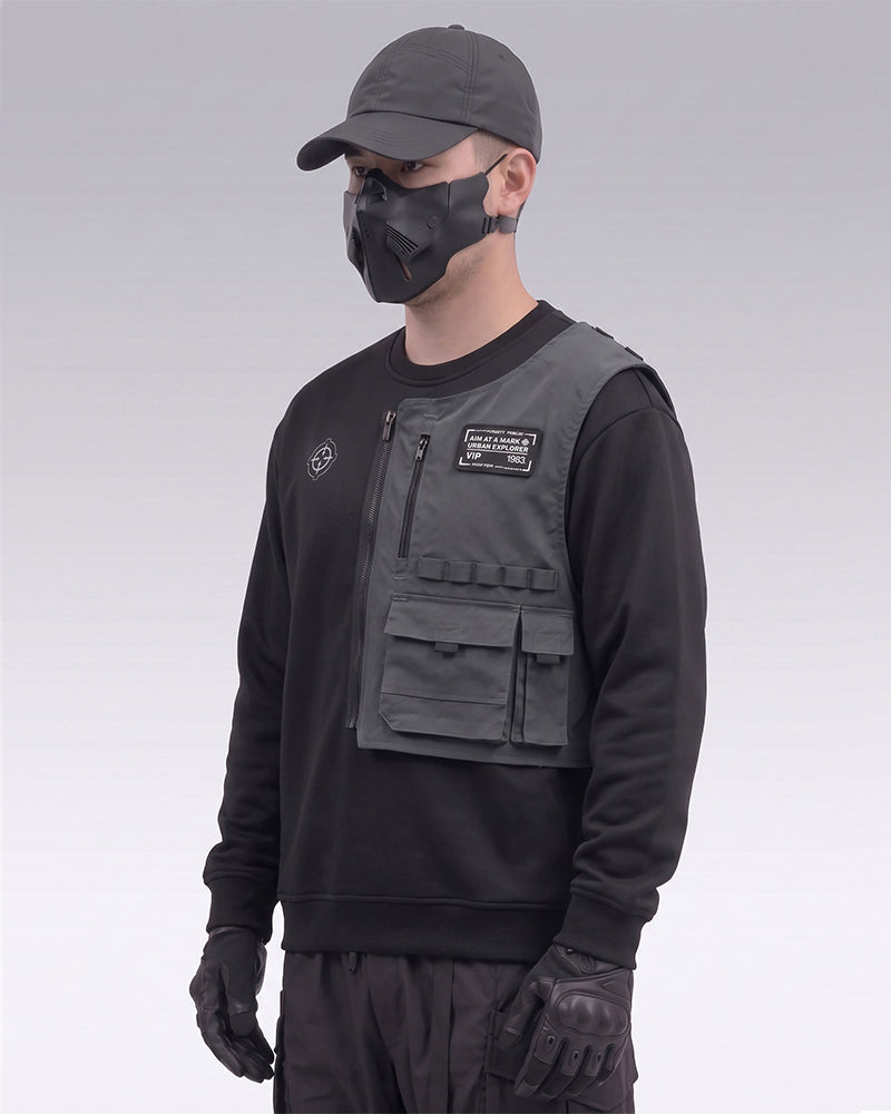 Techwear Fake Two-piece Tactical Sweatshirt