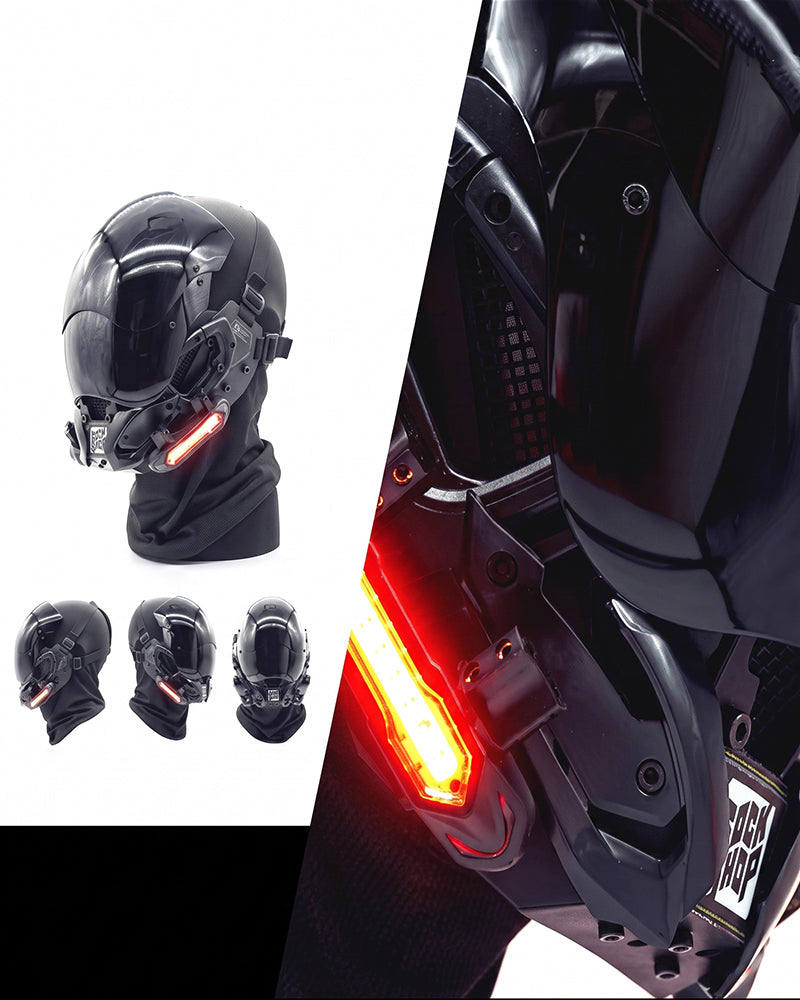 LED Cyberpunk Helmet Mask