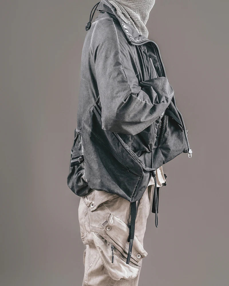 Post-Apocalyptic Vintage Dual Layers Multi-Pocket Jacket