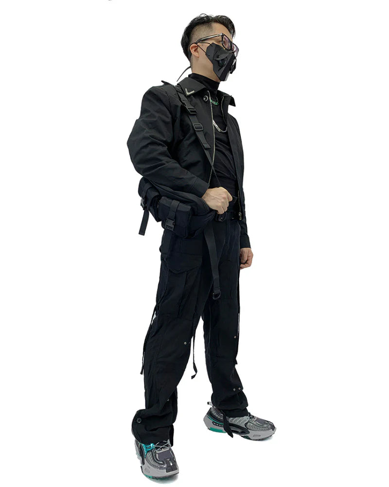 Techwear Multi-Pocket Chest Sling Bag