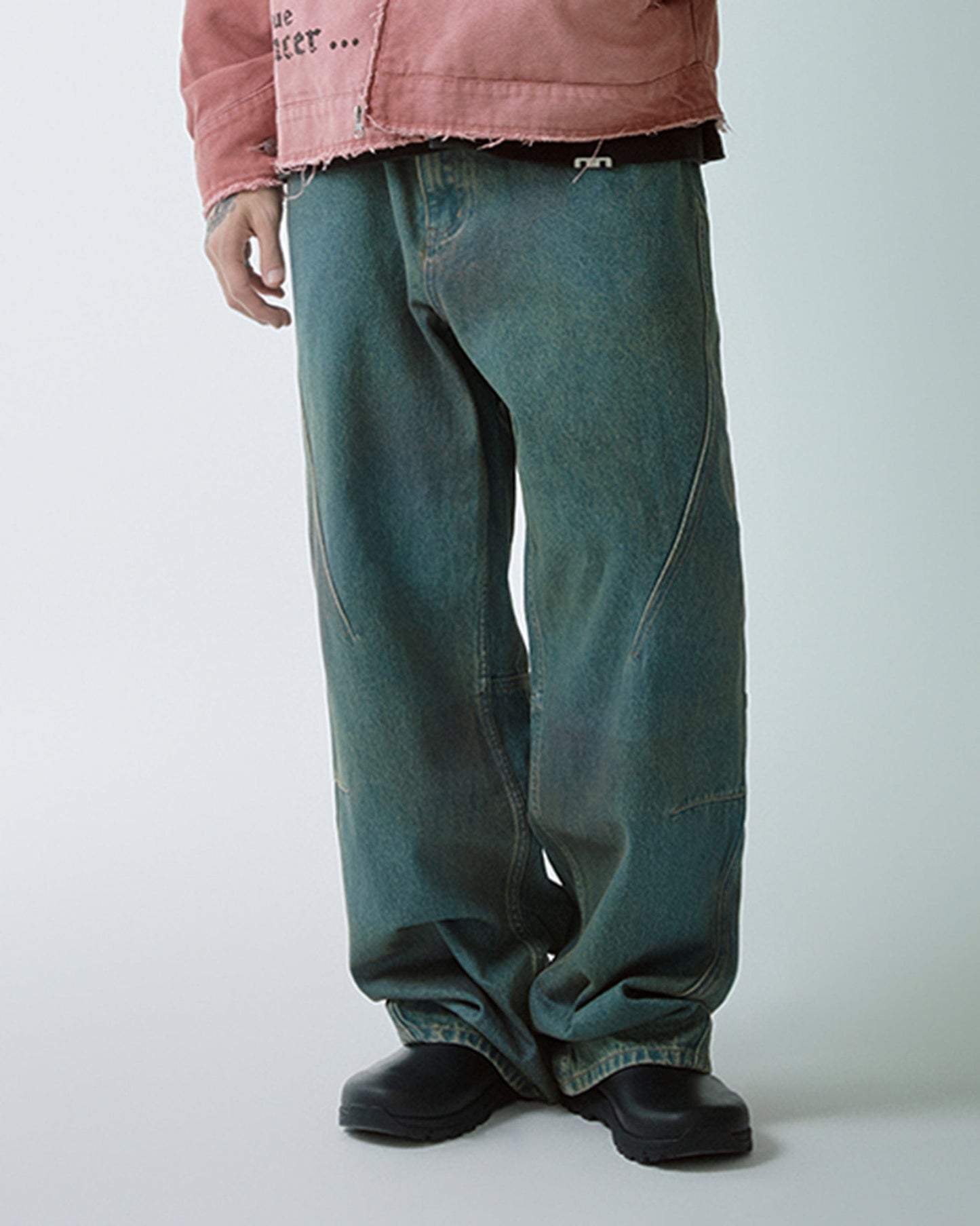 Deconstructed Washed Pants
