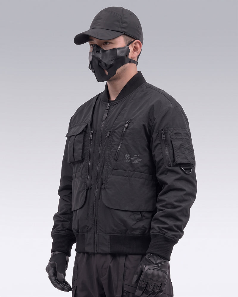 Functional Mock Layer Design Bomber Jacket