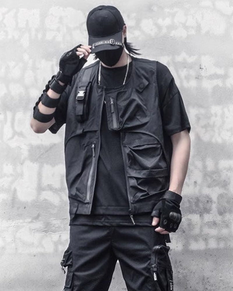 Techwear Utility Pocket Tactical Vest