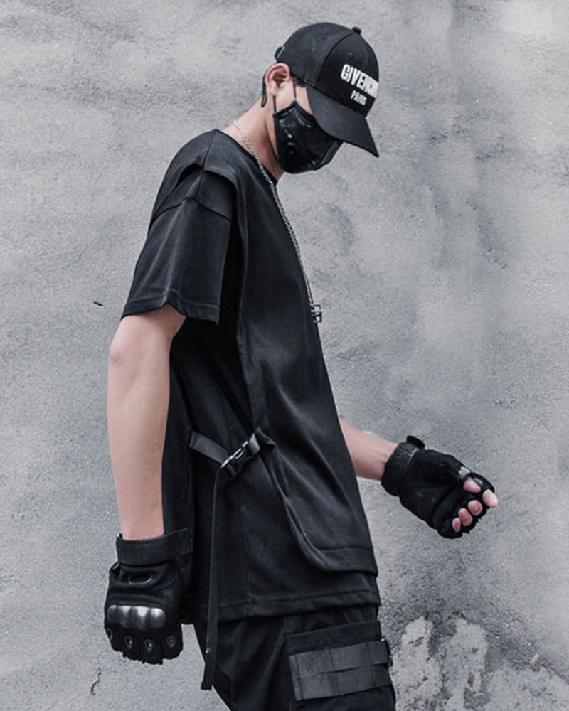 Tactical Fake Two-Piece Techwear T-Shirt