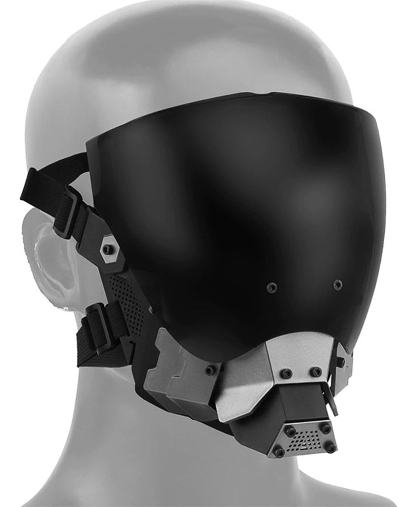 Cyberpunk Functional Half Helmet Mask