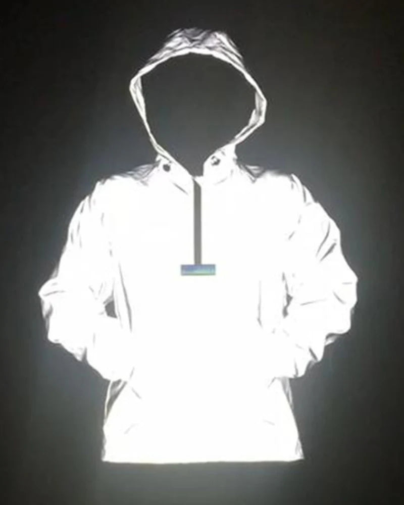 Techwear Reflective Hooded Jacket