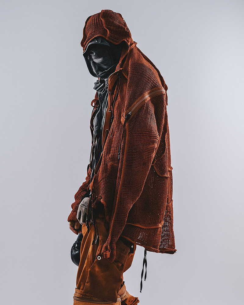 Wasteland Transformable Geometric Mesh Coat