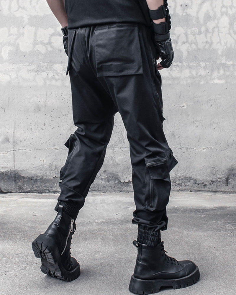 Functional Multi-Zip Large Pockets Cargo Pants