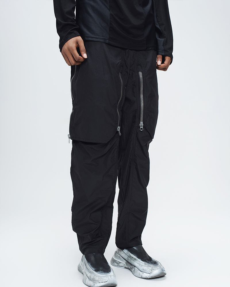 Techwear Multi-Zip Utility Cargo Pants