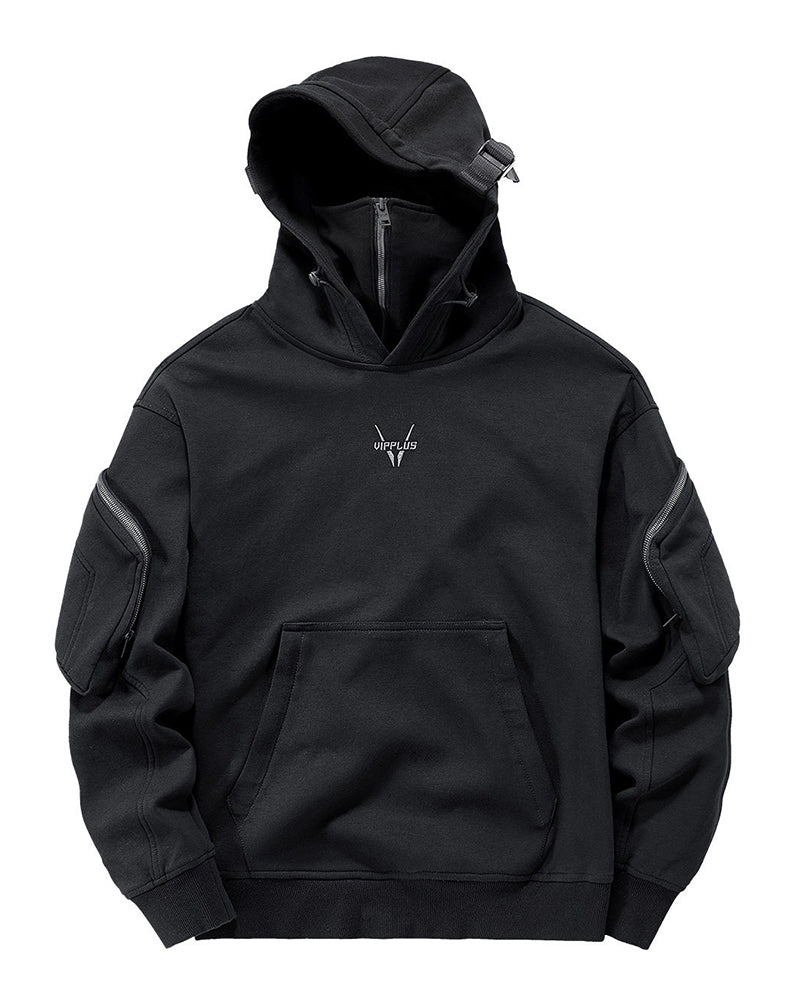Embrace The Cold Wind Techwear Tactical Mask Hoodie