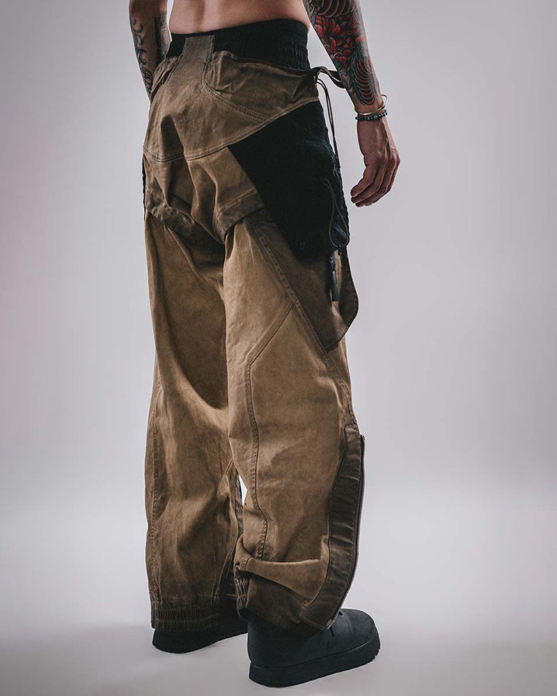 Spliced Wasteland Washed Tech Cargo Pants