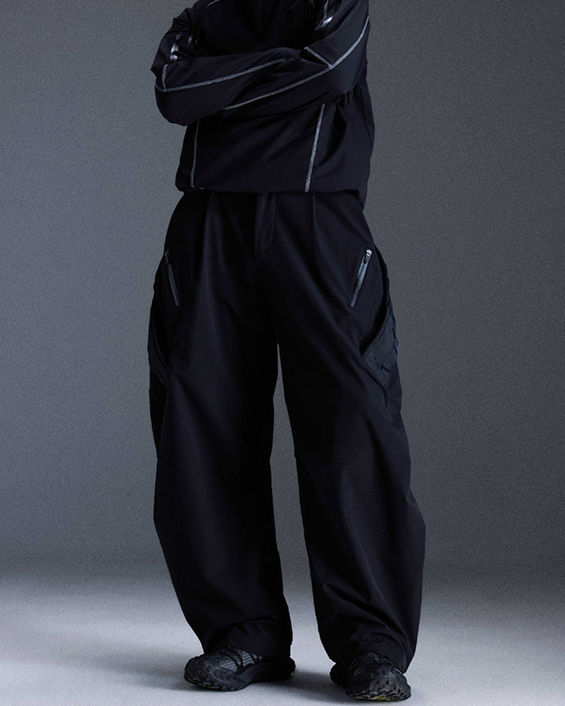 Molle-System Crinkled Water-Repellent Tactical Carrot Pants