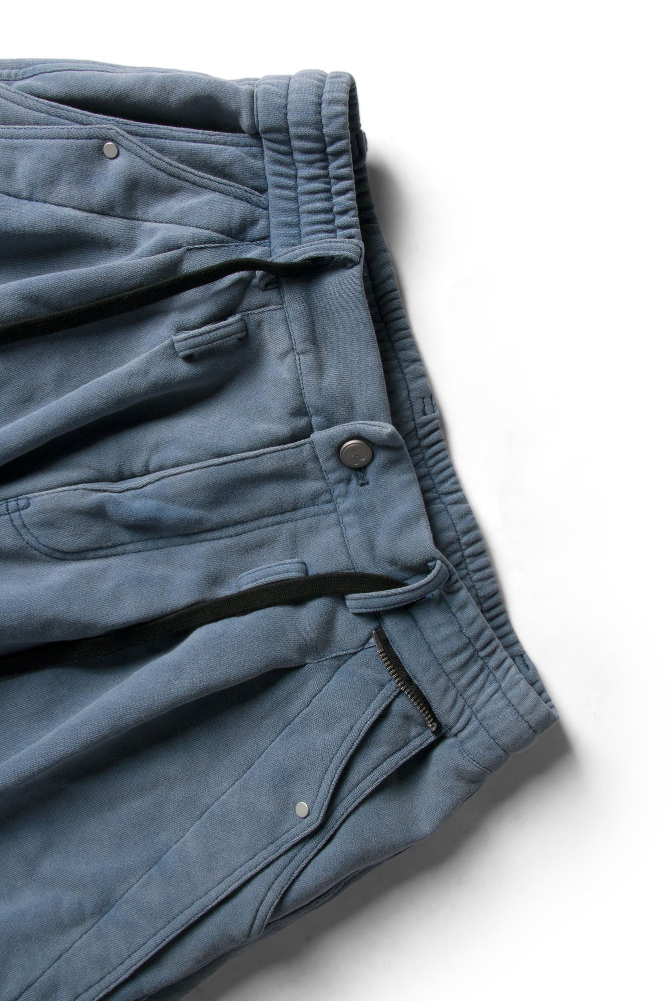 Washed Multi-Pocket Utility Sweatpants