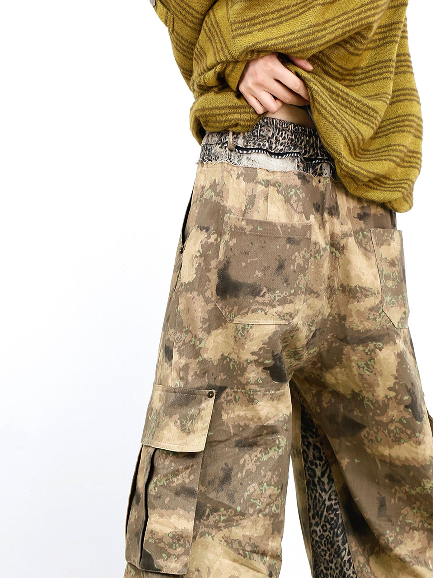 Leopard Panel Camo Cargo
