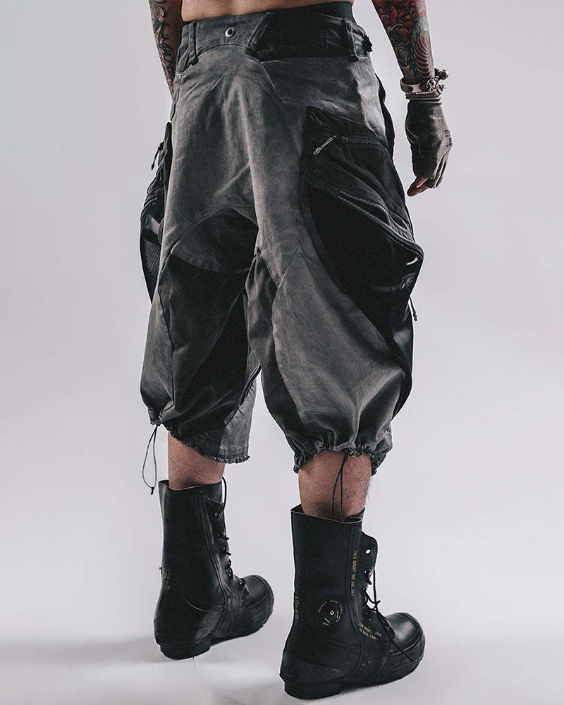 Nightfall Two-Tone Tactical Cropped Cargo Pants