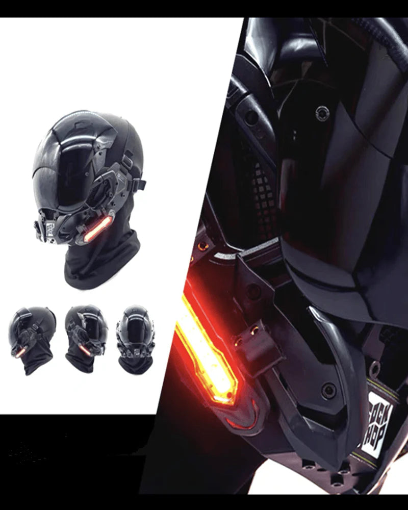 LED Cyberpunk Helmet Mask