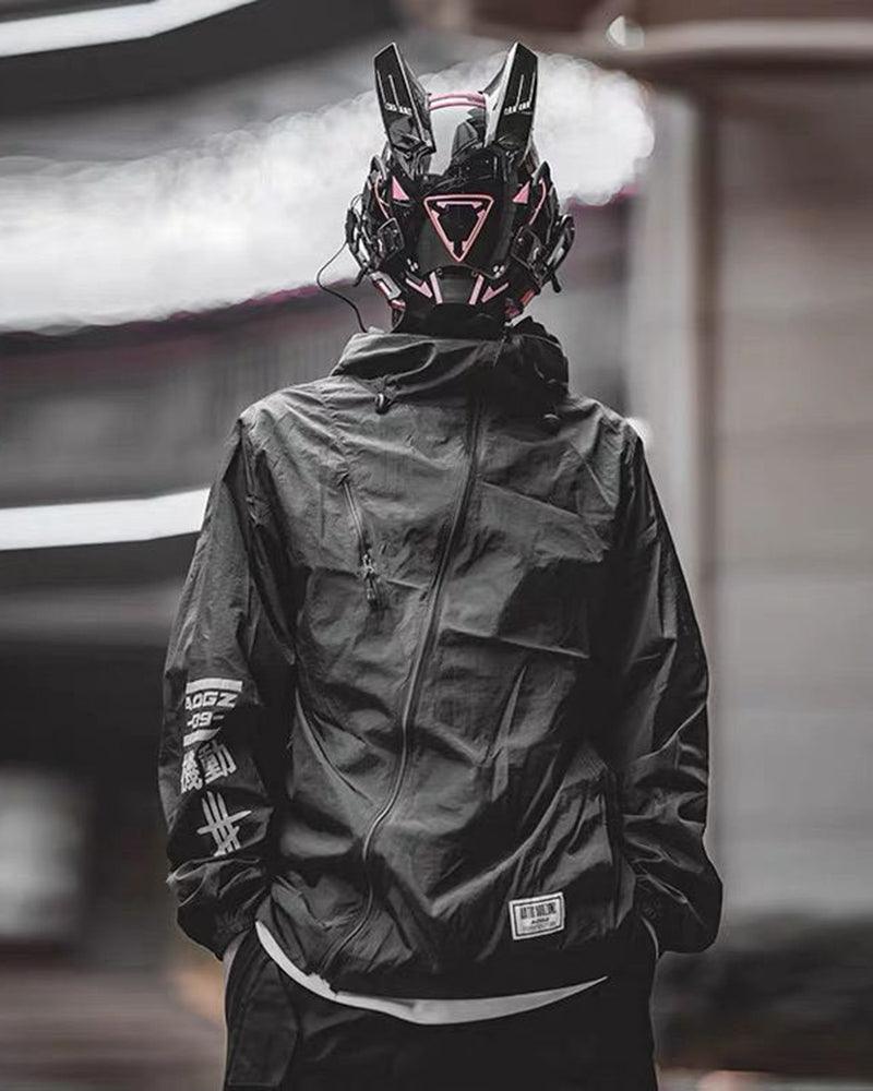 Futuristic LED Sci Fi Cyberpunk Helmet Mask