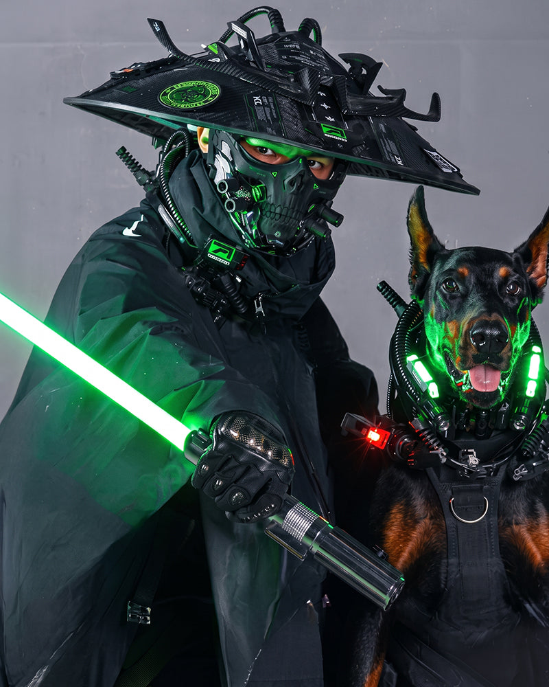 Cyberpunk Skull Half Face Mask