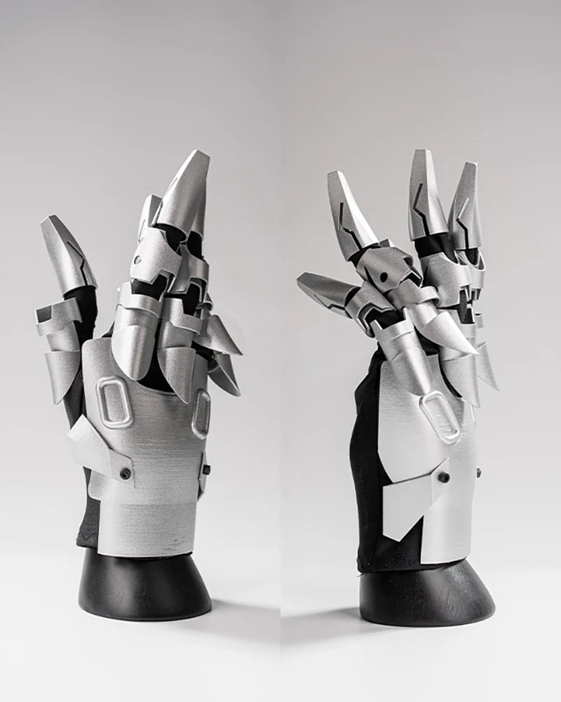Cyberpunk Mechanical Knight Hand Gloves