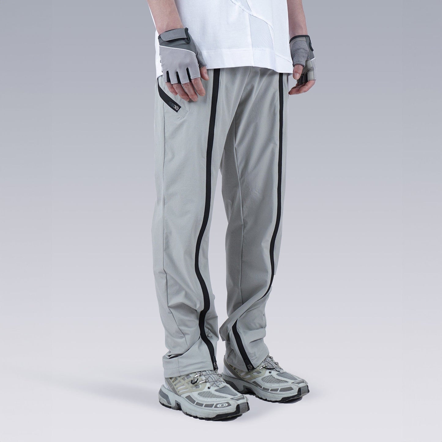 Center-Zip Split Quick-Dry Pants
