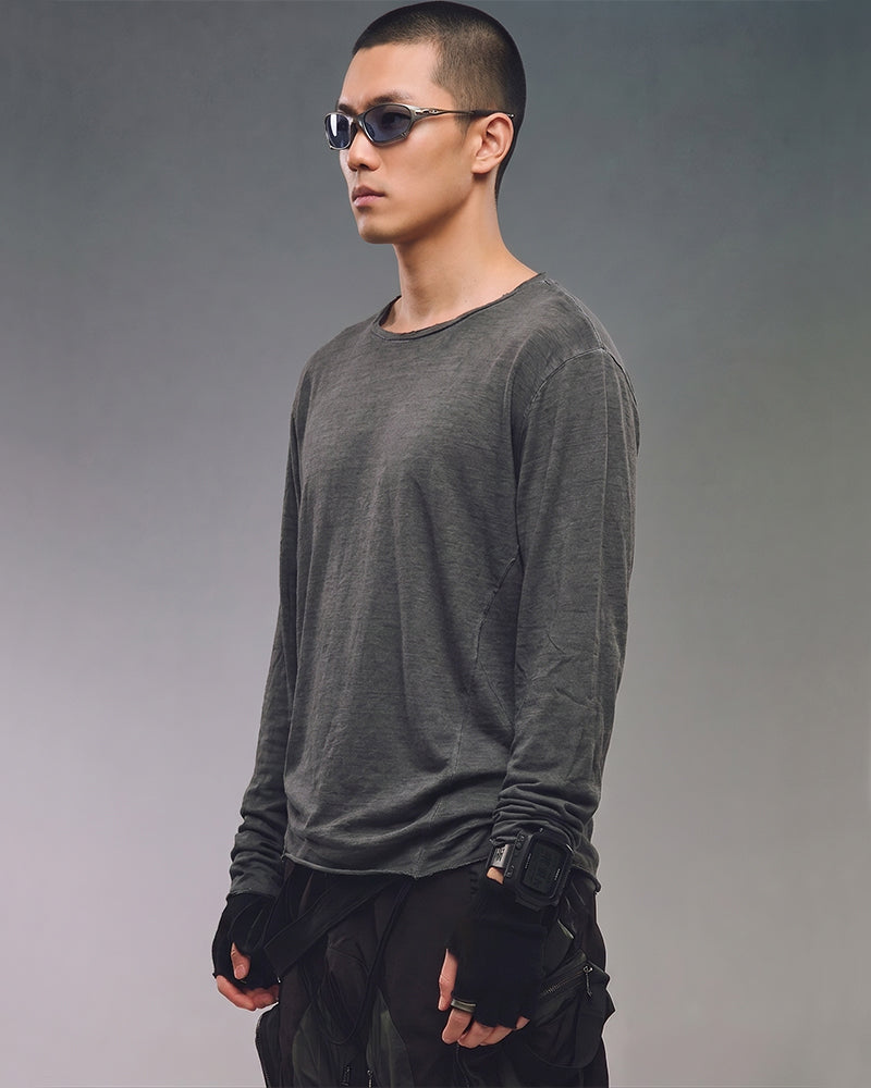 Post‑Apocalyptic Washed Long Sleeve Tee