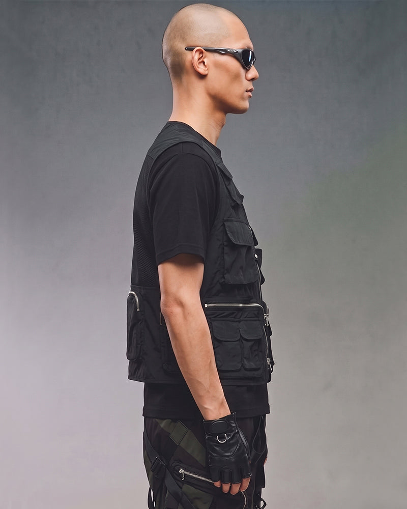 Techwear Multi-Pocket Mesh Back Tactical Vest