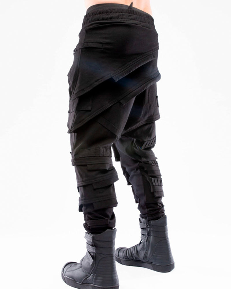 Dune Wasteland Drop-Crotch Cinched Casual Pants