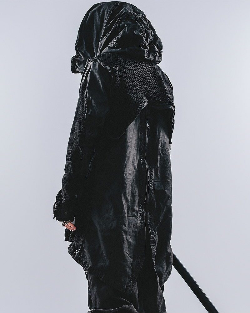 Wasteland Patchwork Distressed Dirty Wash Reversible Jacket