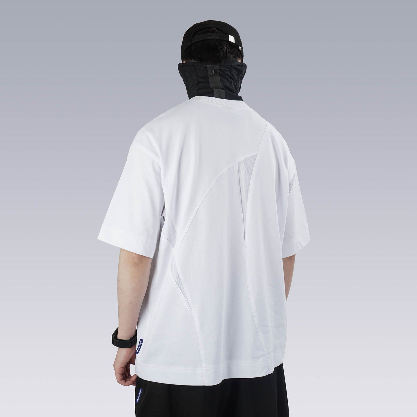 Asymmetrical Mesh Deconstructed T-Shirt