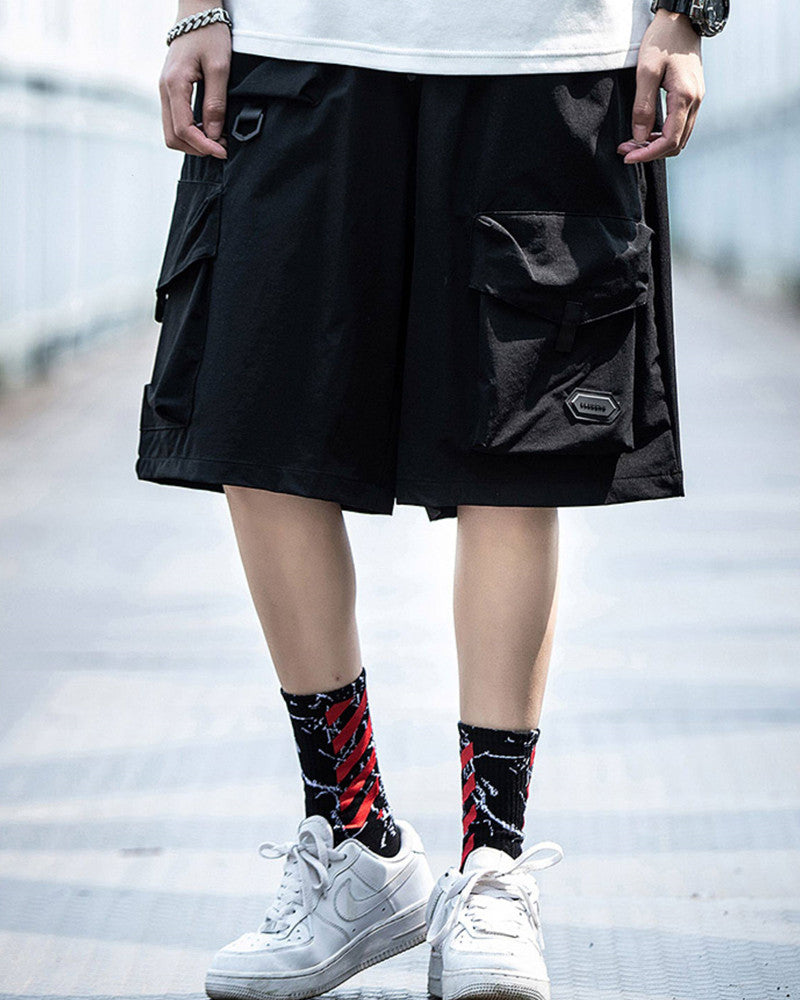Techwear Multi-Pocket Cargo Shorts