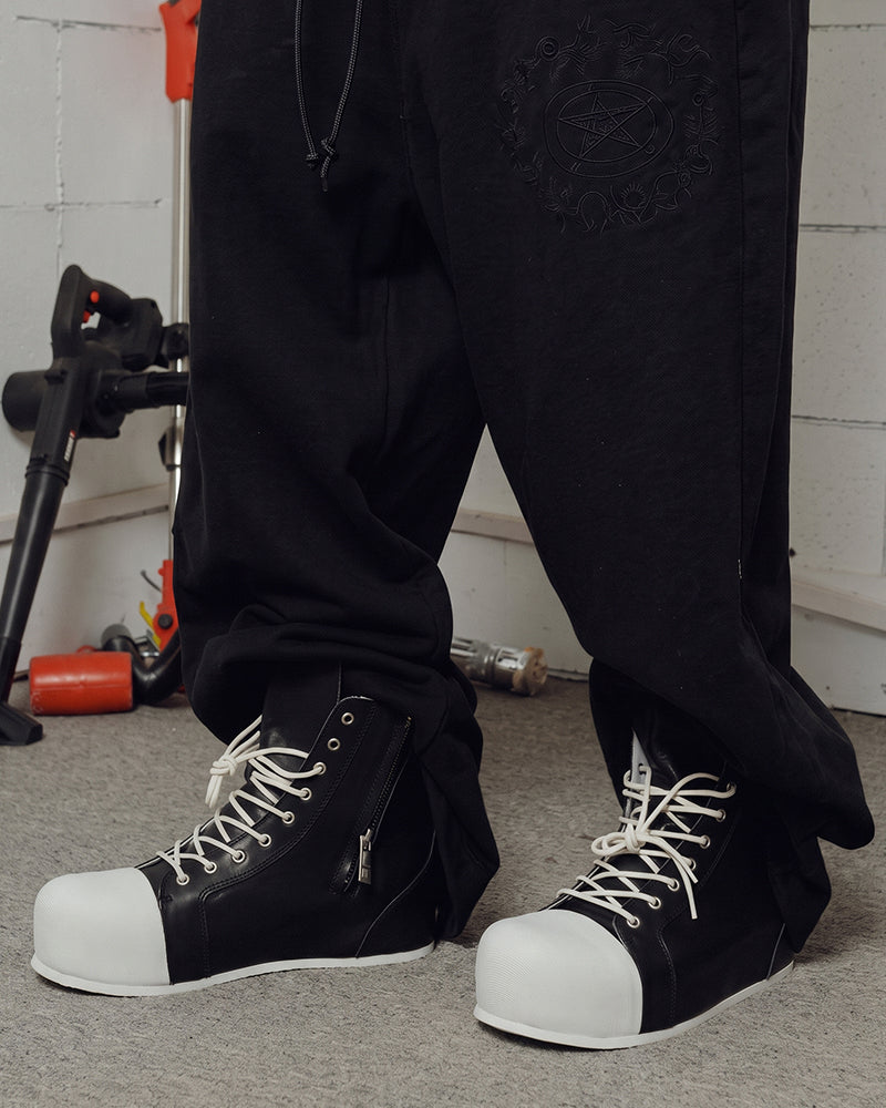 Round Toe Hidden Lift Tactical High Boots