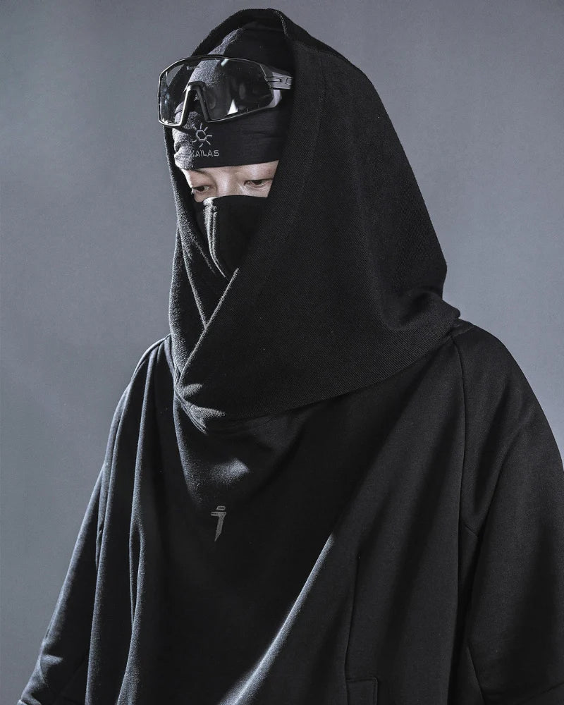 Futuristic Darkwear Sorcerer Utility Hoodie